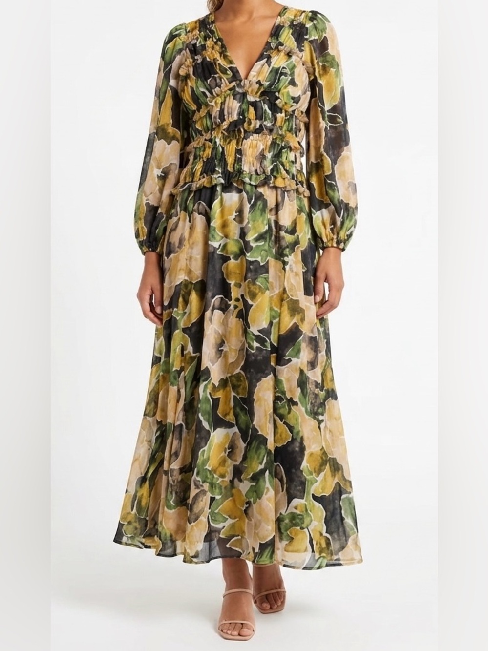 ASOS DESIGN Women’s Ruffles Midi Dress Size 10
